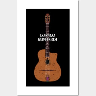 Django Reinhardt Gypsy Jazz Guitar Posters and Art